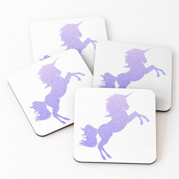 Item preview, Pastel Purple Ombre Faux Glitter Unicorn designed and sold by Felicity-K.
