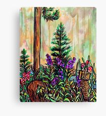 Cabin plein air Canvas Print