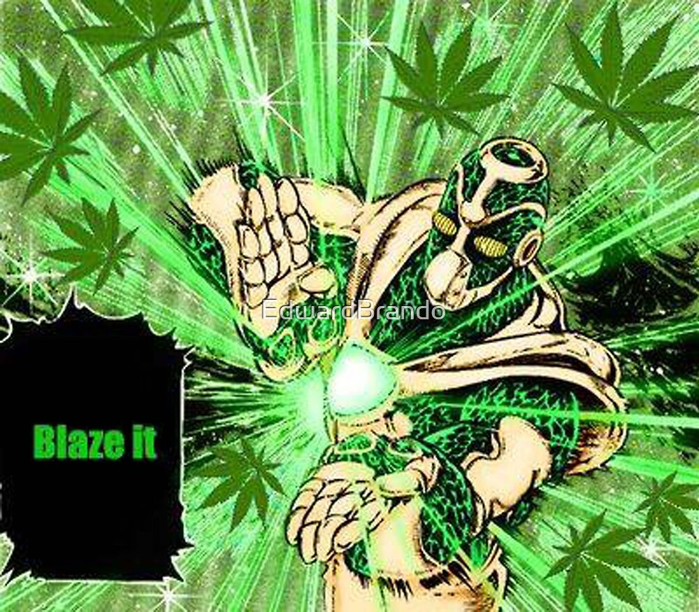 "Jojo High Elephant Green 420 Blaze It" by EdwardBrando Redbubble