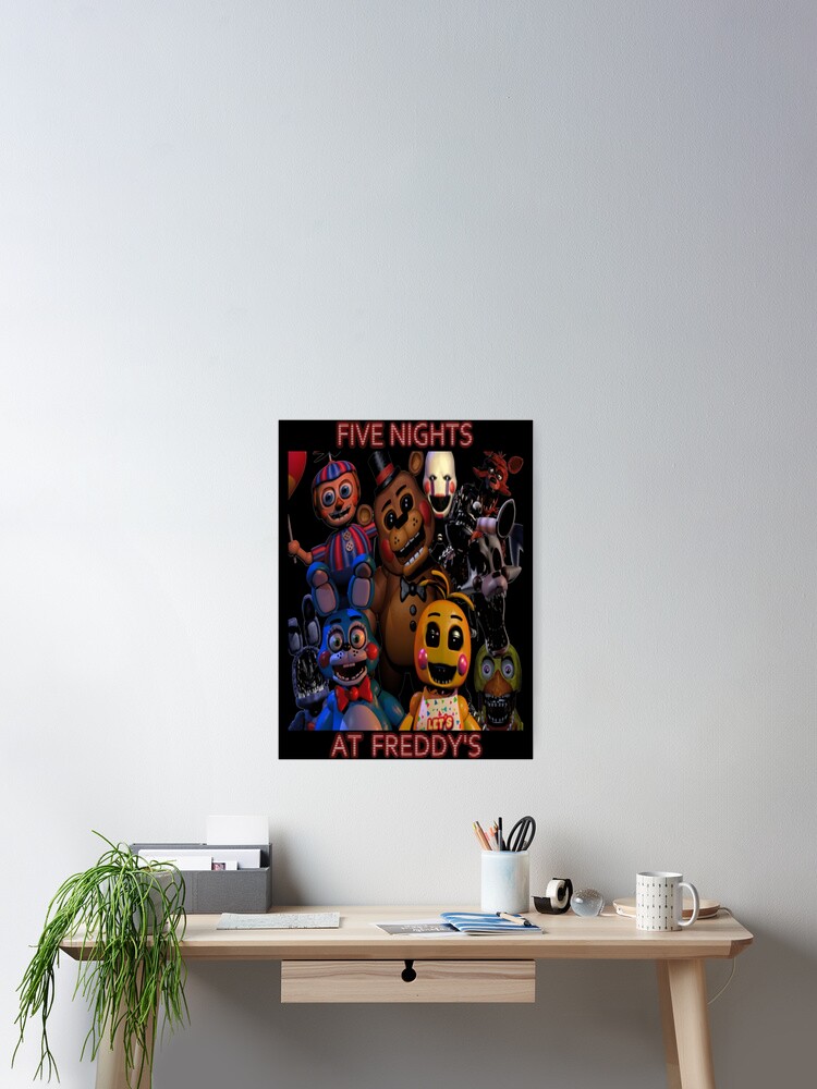 That One FNAF 2 Poster But With the Classic Animatronics Sticker