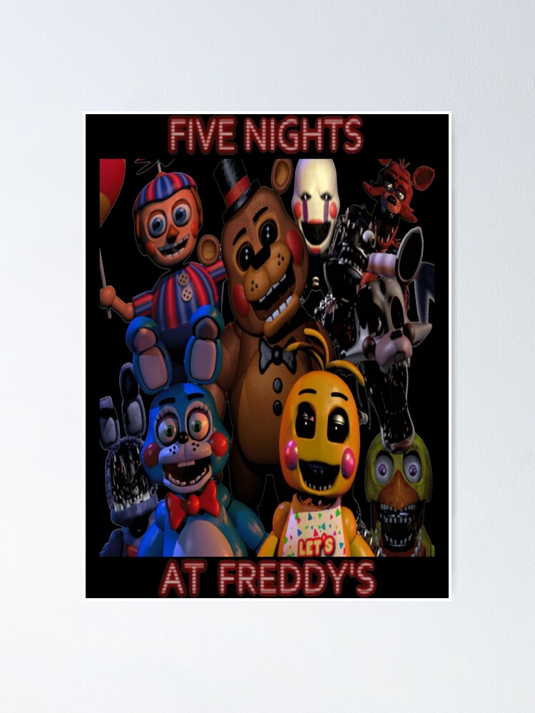 FNAF 2 animatronics Classic Poster for Sale by AarondeWerd