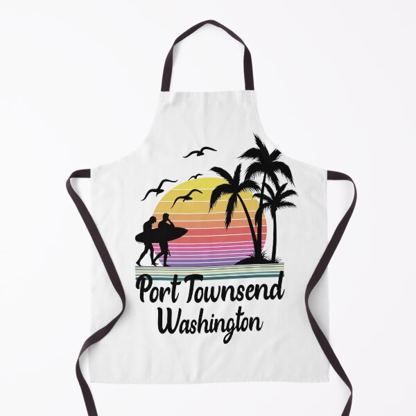 Item preview, Port Townsend Washington Seaside Retro Sunset designed and sold by Home-Spirit.