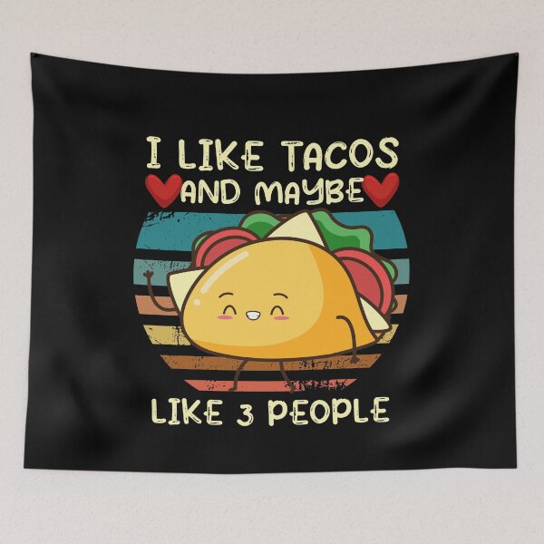 Item preview, Funny I Like Tacos and Maybe Like 3 People,Cool Taco Day Tacos Lovers Retro Vintage Unisex designed and sold by pedrored369.