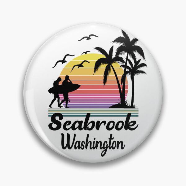 Item preview, Seabrook Washington Seaside Retro Sunset designed and sold by Home-Spirit.