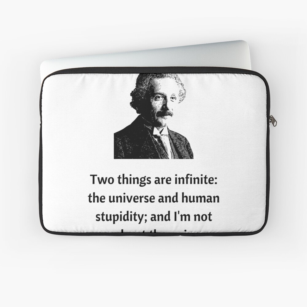 Coque Et Skin Adhesive Ipad Albert Einstein Citation Univers Infini Par Momente Redbubble