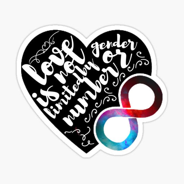 Polyamory Sign Heart Infinity Tumber Graphic by Digitals by Hanna ·  Creative Fabrica