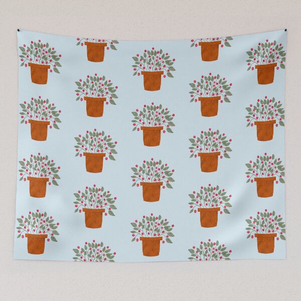 Item preview, Brilliant red sunshine flower pot designed and sold by FrancesPoff.