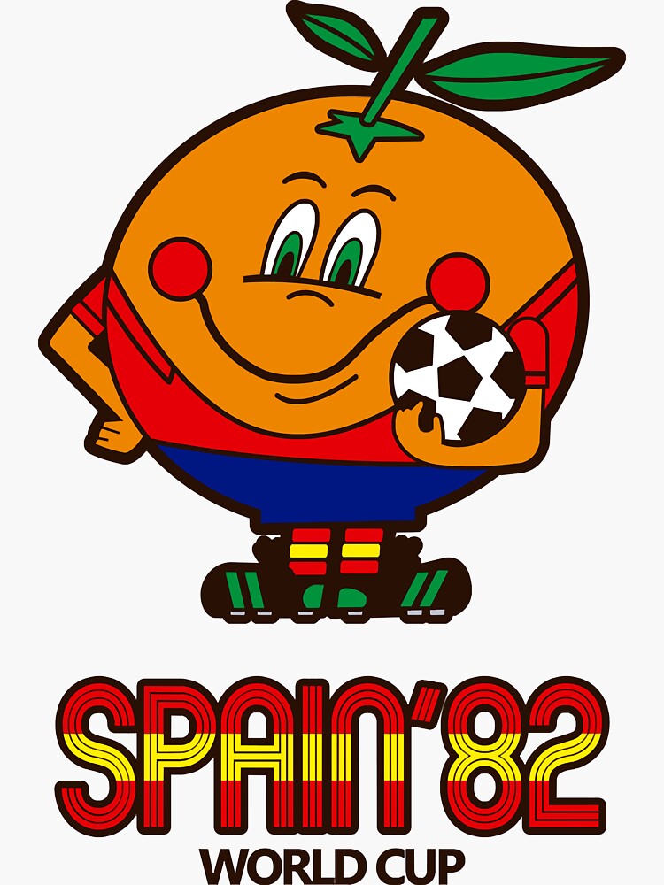 Figurine Panini WC Espana 82 N°3 Naranjito Badge - Original Sticker