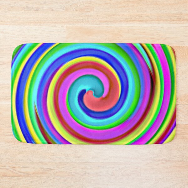 Item preview, Bright Psychedelic Multicoloured Rainbow Spiral Twirl Lolipop Design designed and sold by James-Cole.
