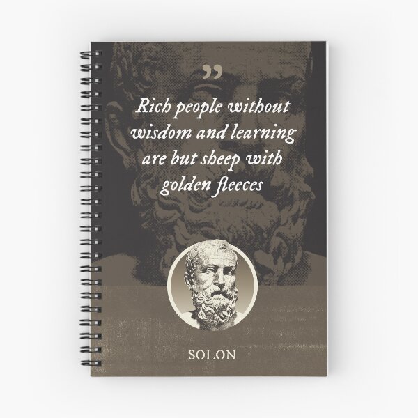 Item preview, SOLON - Rich people without wisdom and learning are but sheep with golden fleeces designed and sold by Syahrasi.