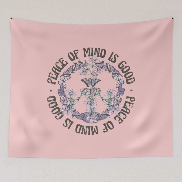 Item preview, Peace of mind is good butterfly peace sign designed and sold by MandVDesigns.