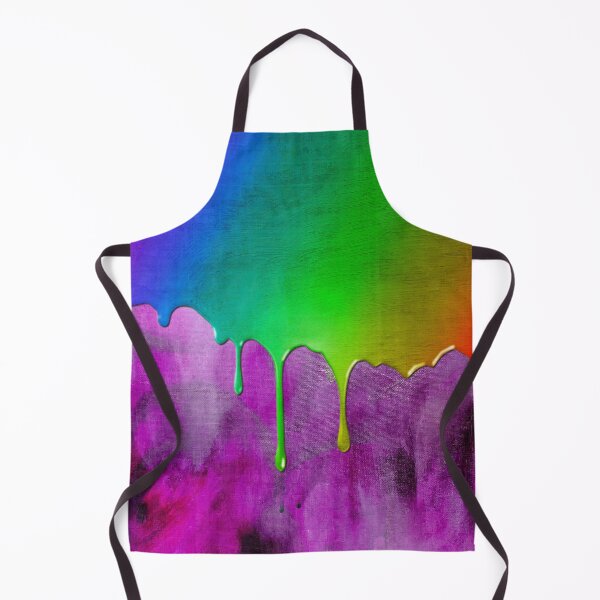 Item preview, Bright Multicolored Rainbow Paint Dripping Over Purple Canvas designed and sold by James-Cole.