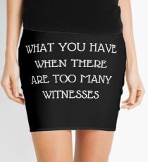 Patience Quote Mini Skirt