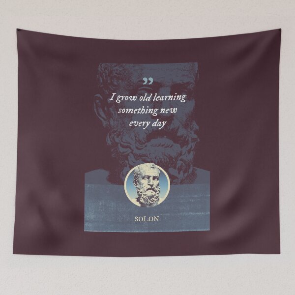Item preview, SOLON - I grow old learning something new every day designed and sold by Syahrasi.