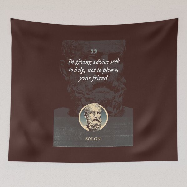 Item preview, SOLON - In giving advice seek to help, not to please, your friend designed and sold by Syahrasi.