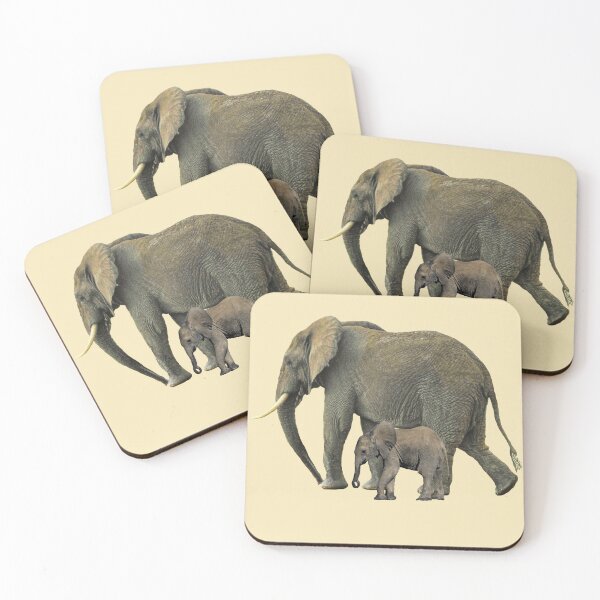 Item preview, Elephant mom with baby - Kenya / Africa designed and sold by TShirtsundMehr.