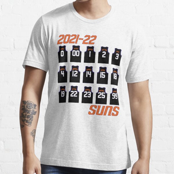 2021-22 Phoenix Suns Roster - White Jersey Essential T-Shirt for Sale by  SunsJAMSession