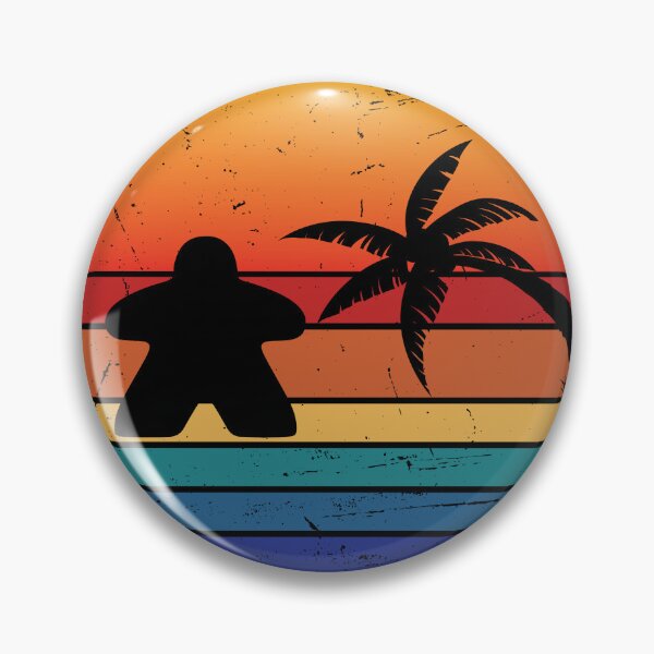 Item preview, Warm Sunset Meeple designed and sold by geekyT.