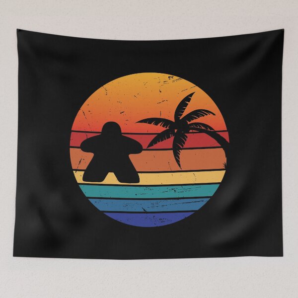 Item preview, Warm Sunset Meeple designed and sold by geekyT.