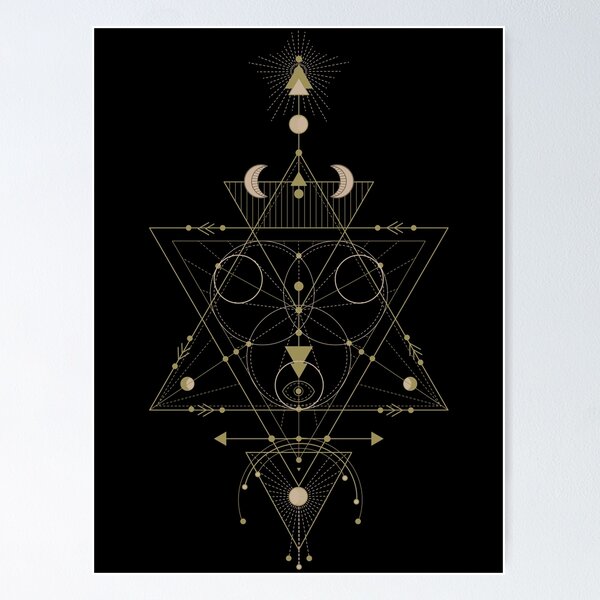 Astrology Totem / Sacred Geometry Poster for Sale by KingersDesigns