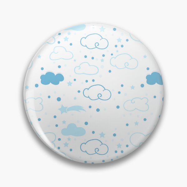 Item preview, Clouds + Stars Blue Pattern designed and sold by ZestyFruit.
