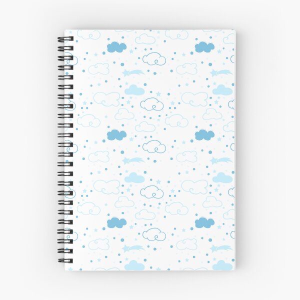 Item preview, Clouds + Stars Blue Pattern designed and sold by ZestyFruit.