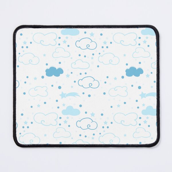 Item preview, Clouds + Stars Blue Pattern designed and sold by ZestyFruit.
