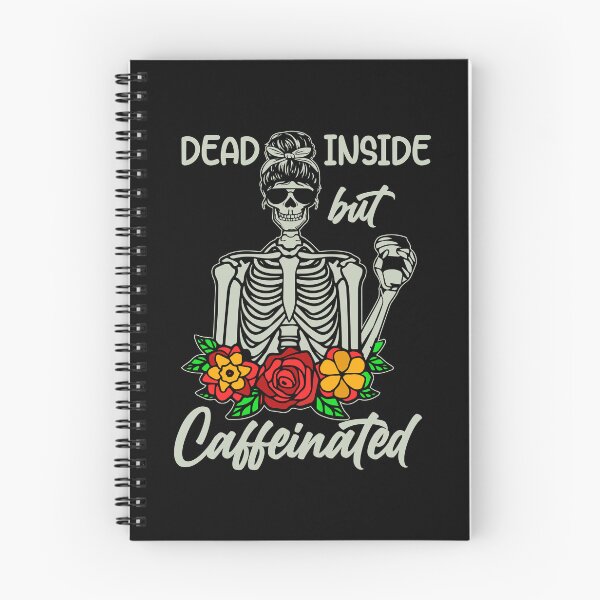 Item preview, Dead Inside But Caffeinated T-Shirt Design designed and sold by TeesHunt21.
