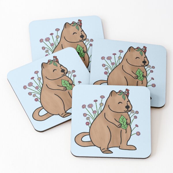 Item preview, Quokka With Flowers designed and sold by BundaBear.