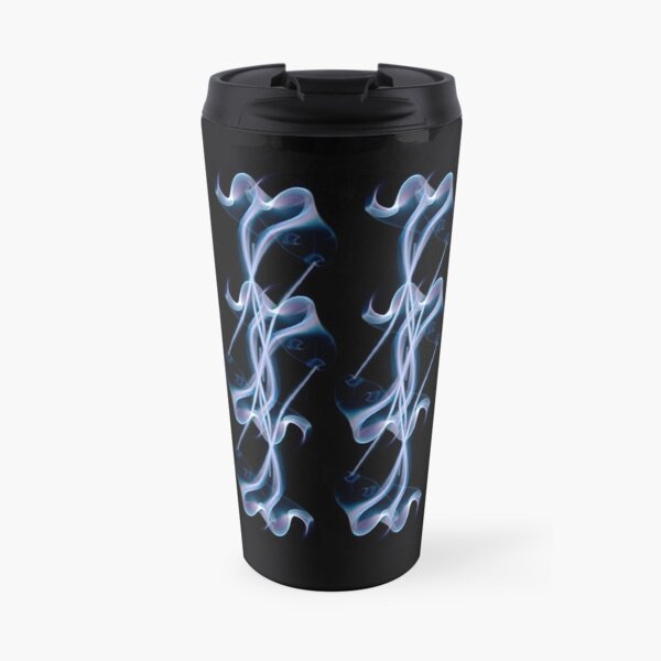 Fluted Floral Travel Mug