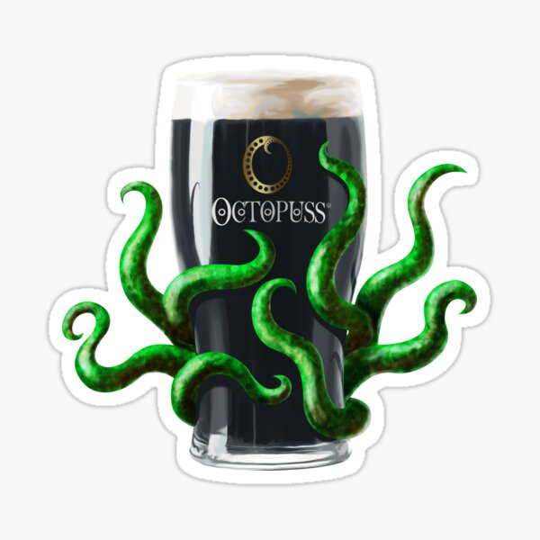 Octopuss Beer Sticker