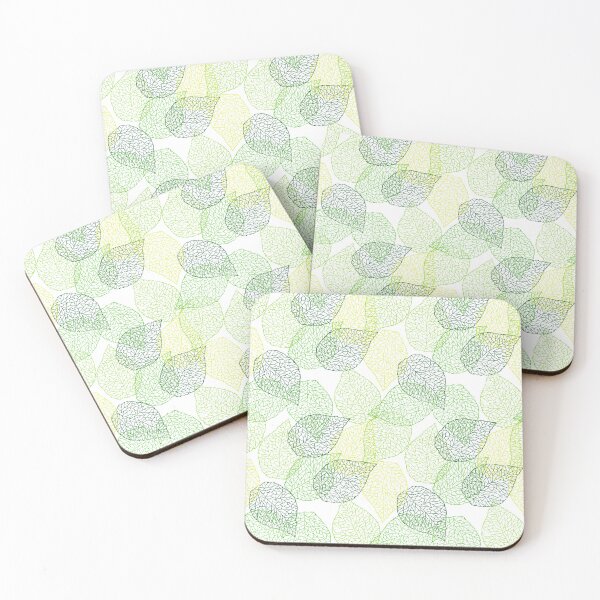 Item preview, Green Leafs Abstract Pattern designed and sold by ZestyFruit.