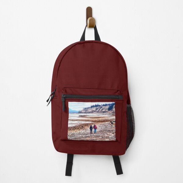 Item preview, Couple in Plaid on Whidbey Island Beach - Watercolor Look designed and sold by SeaChangeDesign.