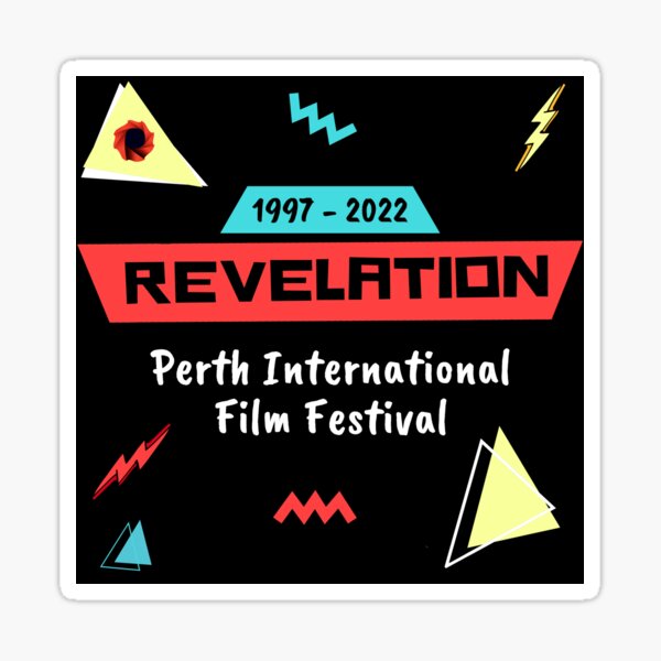 90s Retro Rev Film Fest (dark design) Sticker