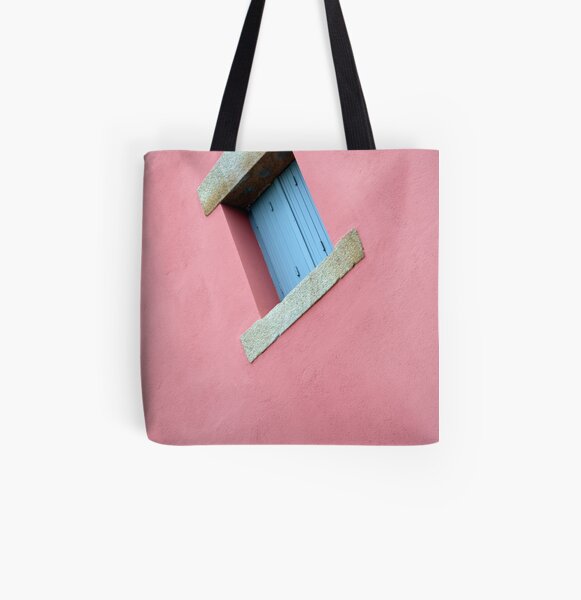 www.lizgarnett.com - French Window on Pink Wall All Over Print Tote Bag