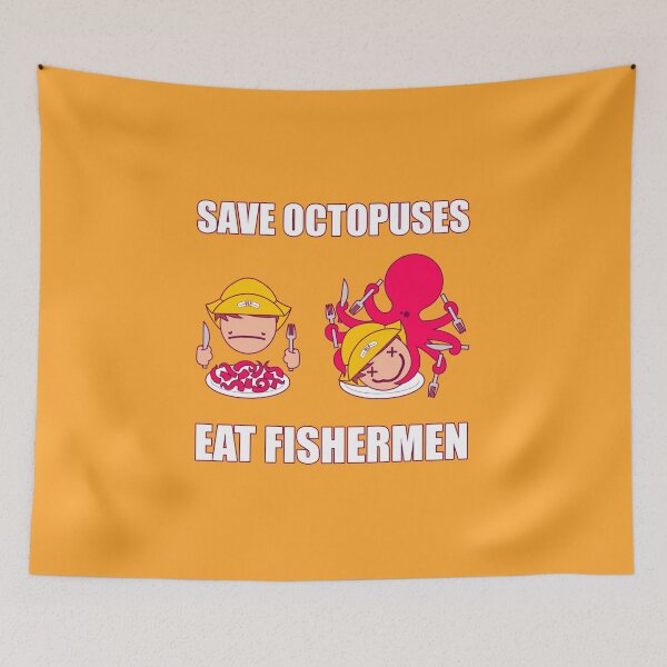 Item preview, SAVE OCTOPUSES designed and sold by SuperOctopus.