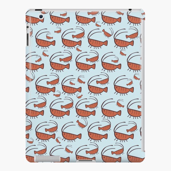Gura's Cute Shrimp Pattern iPad Snap Case