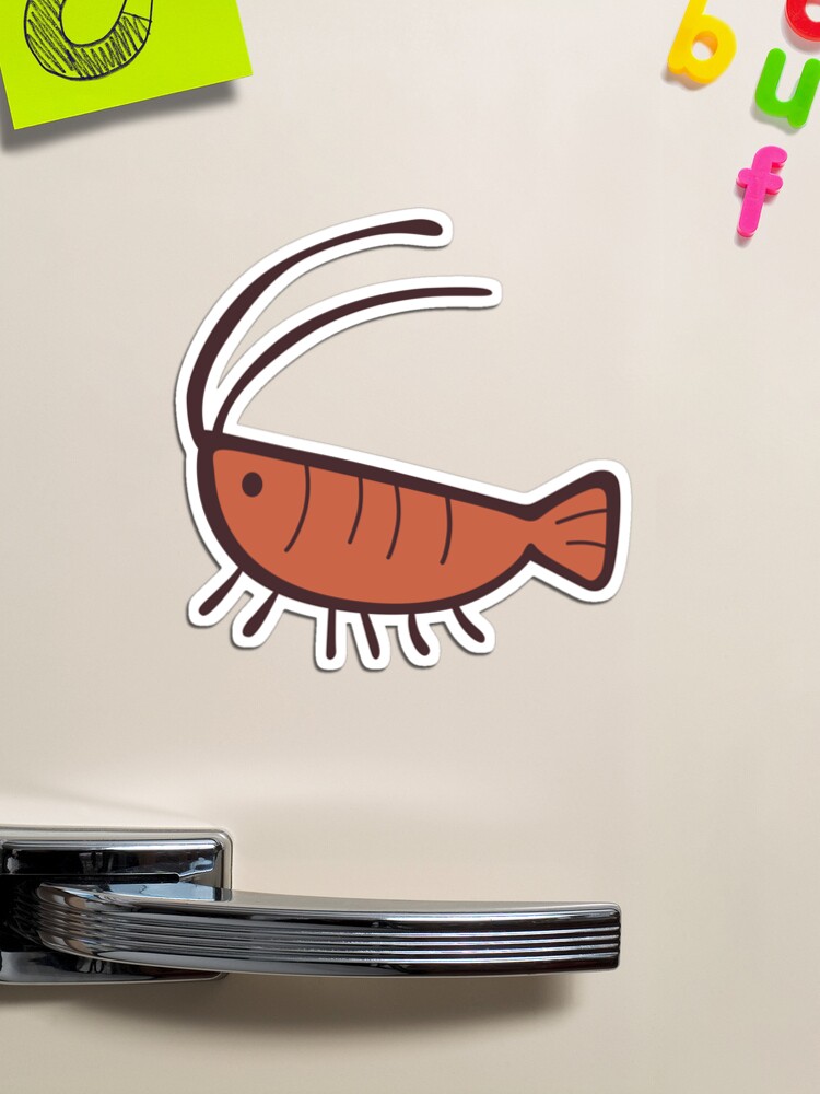 Gura's Cute Shrimp Pattern | Magnet