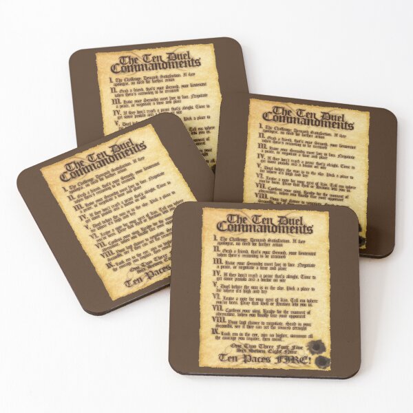 Item preview, The 10 Duel Commandments designed and sold by stateements.