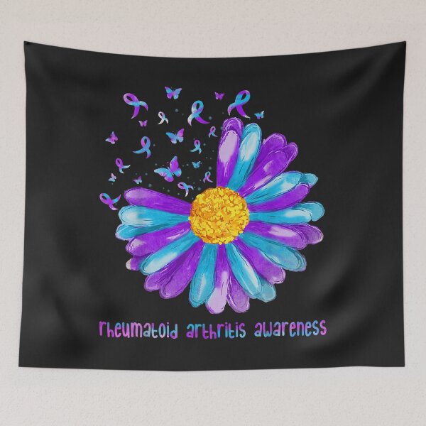 Item preview, Daisy Butterfly Rheumatoid Arthritis Awareness TShirt61 designed and sold by virnmjan.