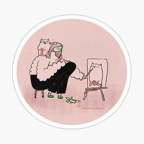 Banjo the Ragdoll Cat: forever my muse Sticker