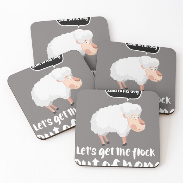 Item preview, Funny Farming Let's Get The Flock Out Of Here Funny Sheep designed and sold by Jukxeep9823.