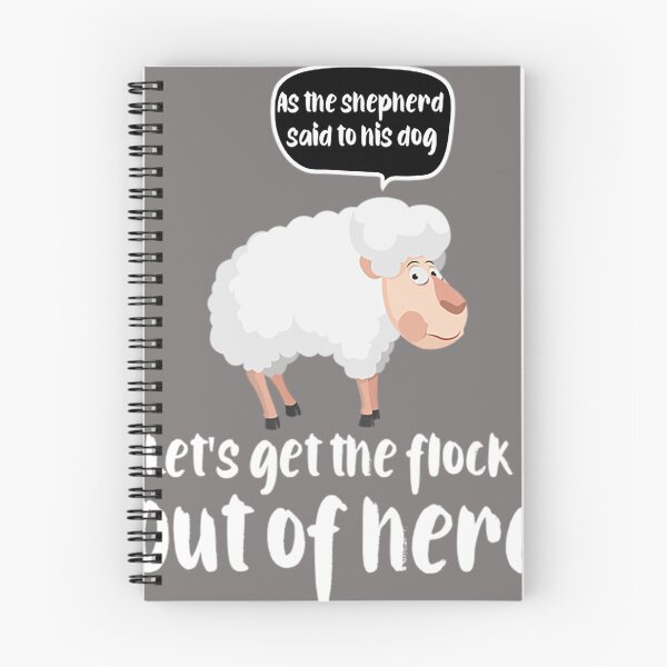 Item preview, Funny Farming Let's Get The Flock Out Of Here Funny Sheep designed and sold by Jukxeep9823.