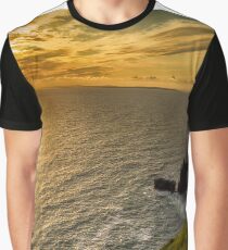cliffs of moher sunset county clare ireland Graphic T-Shirt