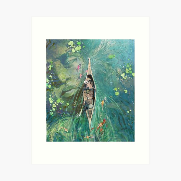 Item preview, Beneath the Lillies Print designed and sold by Taruna Design.