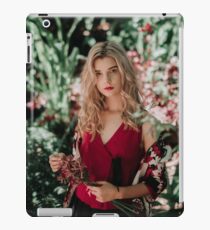 Girl with flowers iPad Case/Skin