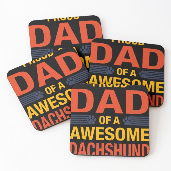 Item preview, Awesome Dachshund Dad Quote Fathers Day Funny Dog Lover designed and sold by RJ-Art.