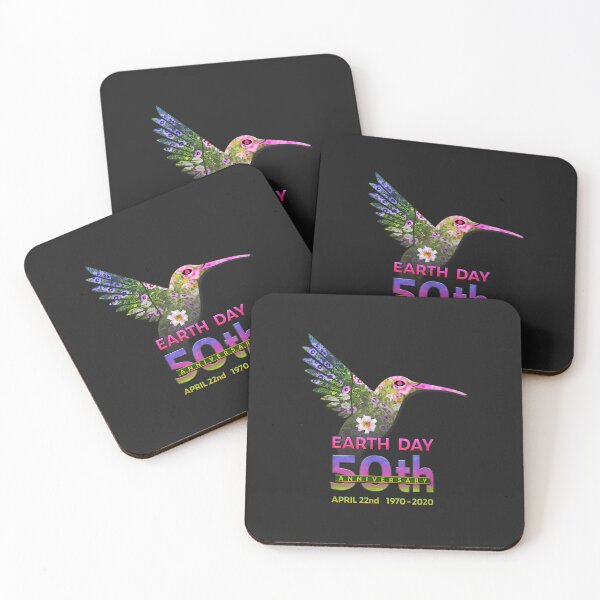 Item preview, Earth Day 50th Anniversary Hummingbird Silhouette TShirt95 designed and sold by virnmjan.