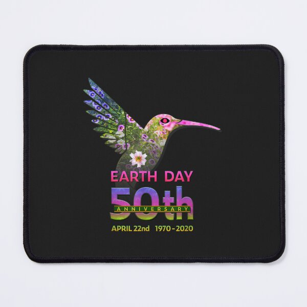 Item preview, Earth Day 50th Anniversary Hummingbird Silhouette TShirt95 designed and sold by virnmjan.