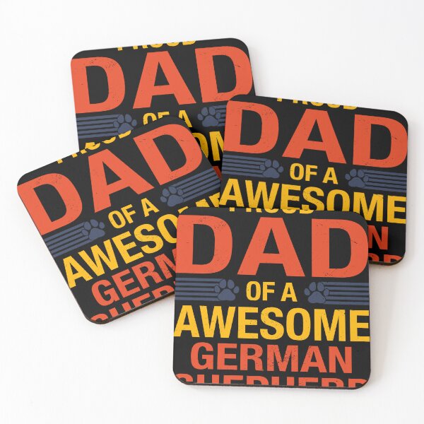 Item preview, Awesome German Shepherd Dad Quote Fathers Day Dog Lover designed and sold by RJ-Art.